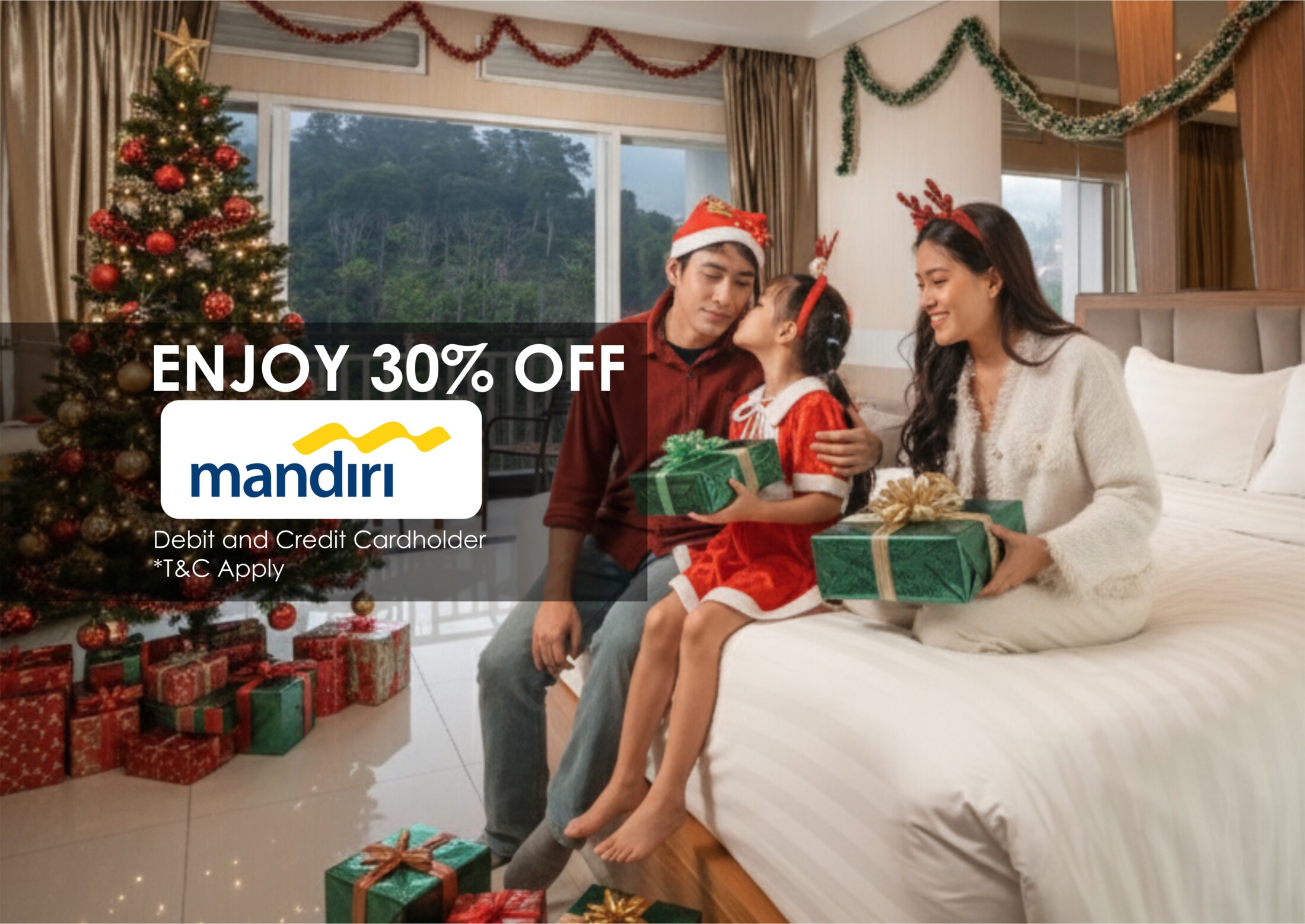 A Sparkling Christmas Getaway with Bank Mandiri!
